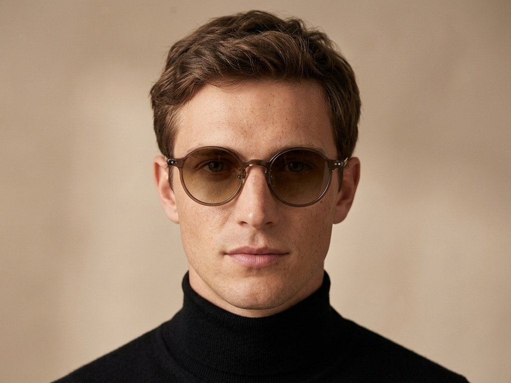 BS2503-0136_Brown_Oval_Plastic_Sunglasses-tryon_male