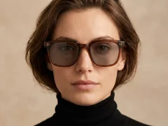 BS2503-0142_Brown_Rectangular_Plastic_Sunglasses-tryon_female