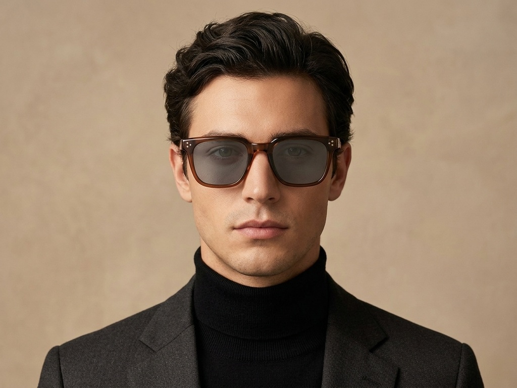 BS2503-0142_Brown_Rectangular_Plastic_Sunglasses-tryon_male