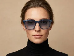BS2503-0143_Blue_Rectangular_Plastic_Sunglasses-tryon_female