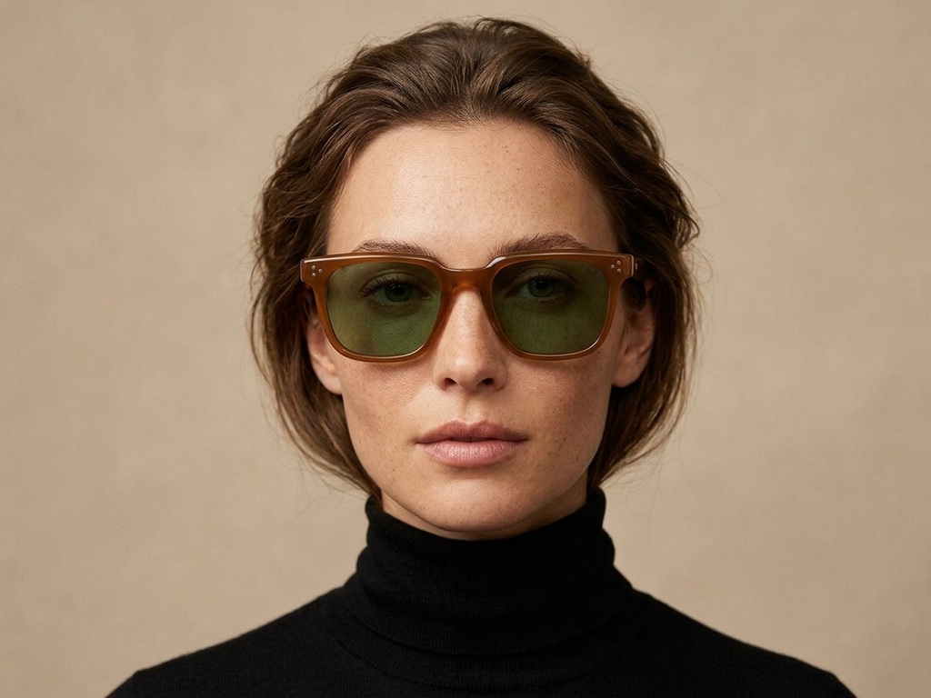 BS2503-0145_Brown_Rectangular_Plastic_Sunglasses-tryon_female