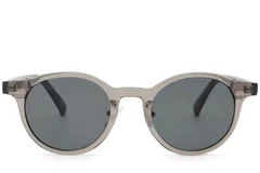 BS2503-0148_Grey_Oval_Plastic_Sunglasses_front