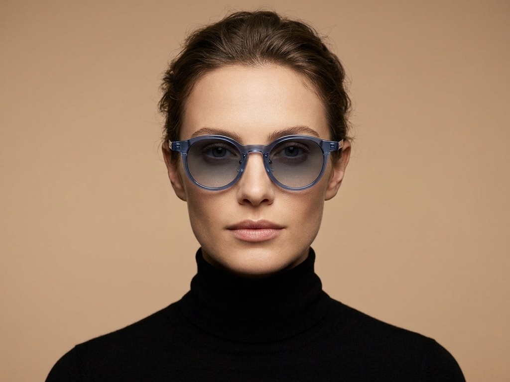 BS2503-0150_Blue_Oval_Plastic_Sunglasses-tryon_female