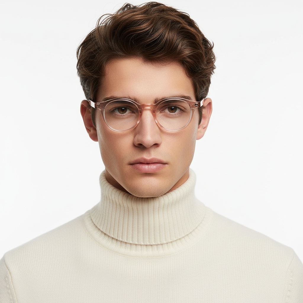 BS2503-0152_Pink_Oval_Plastic_Sunglasses_model