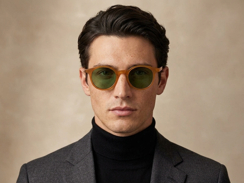 BS2503-0153_Brown_Oval_Plastic_Sunglasses-tryon_male