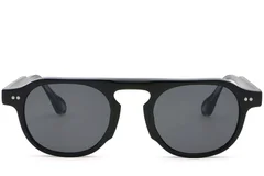 BS2503-0154_Black_Aviator_Plastic_Sunglasses_front