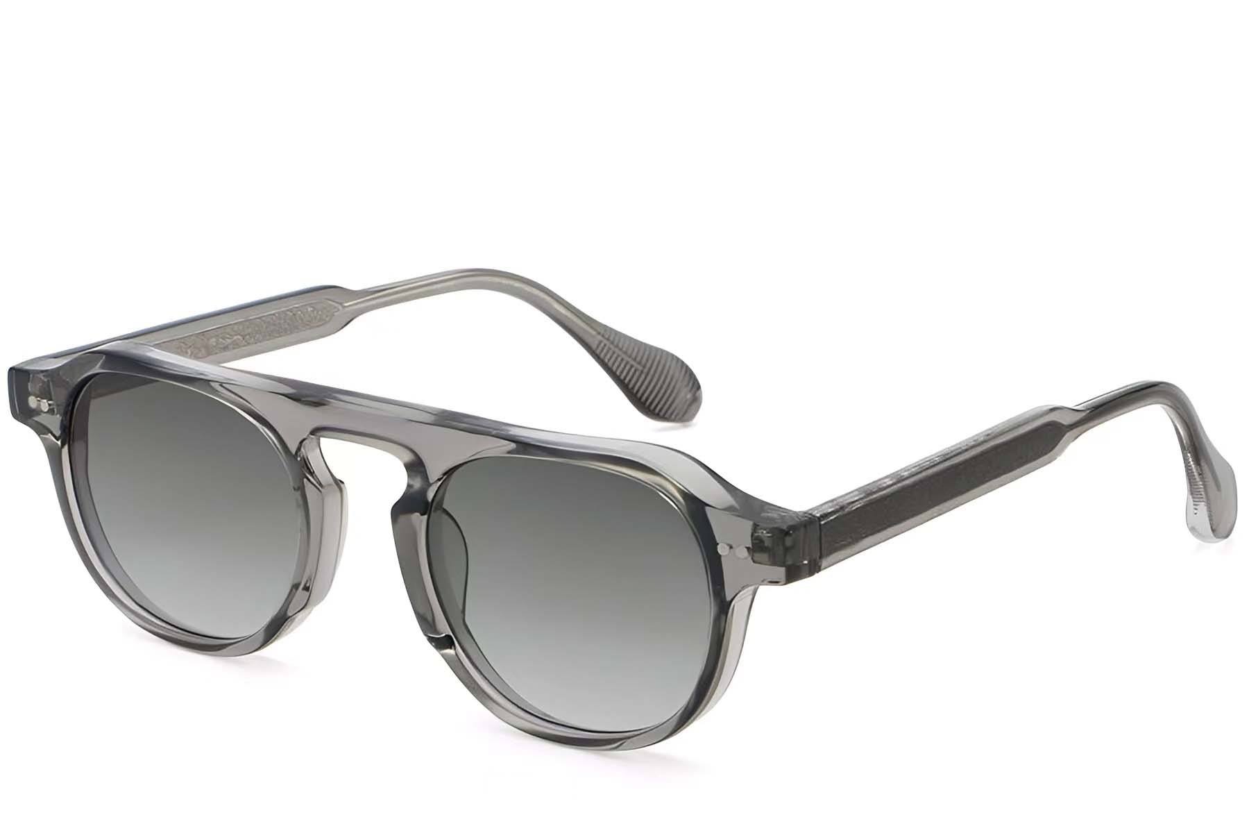 BS2503-0155_Grey_Aviator_Plastic_Sunglasses_corner