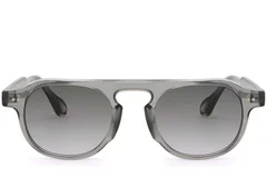 BS2503-0155_Grey_Aviator_Plastic_Sunglasses_front
