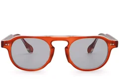 BS2503-0158_Red_Aviator_Plastic_Sunglasses_front
