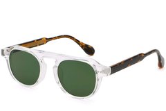 Lunettes de soleil aviateur en plastique transparent #BS2503-0159