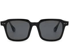 BS2503-0160_Black_Rectangular_Plastic_Sunglasses_front