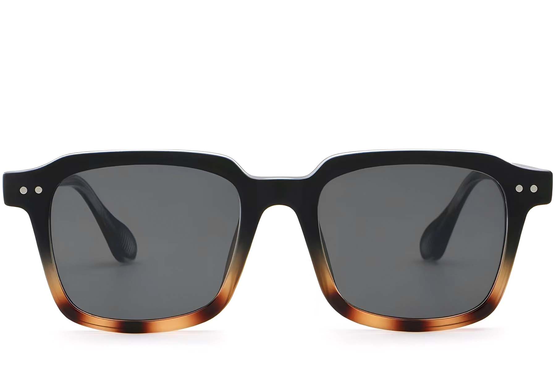 BS2503-0161_Tortoiseshell_Rectangular_Plastic_Sunglasses_front