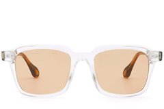 BS2503-0166_Transparent_Rectangular_Plastic_Sunglasses_front