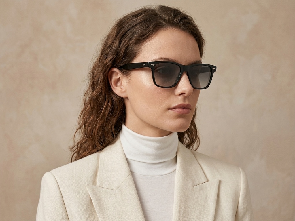 BS2503-0168_Black_Rectangular_Plastic_Sunglasses-tryon_female