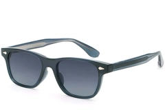 Rectangular Blue Plastic Sunglasses #BS2503-0170