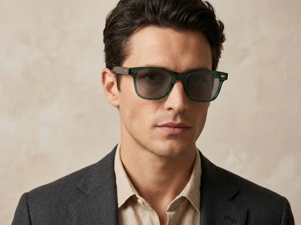 BS2503-0171_Green_Rectangular_Plastic_Sunglasses-tryon_male