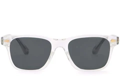 BS2503-0173_Transparent_Rectangular_Plastic_Sunglasses_front
