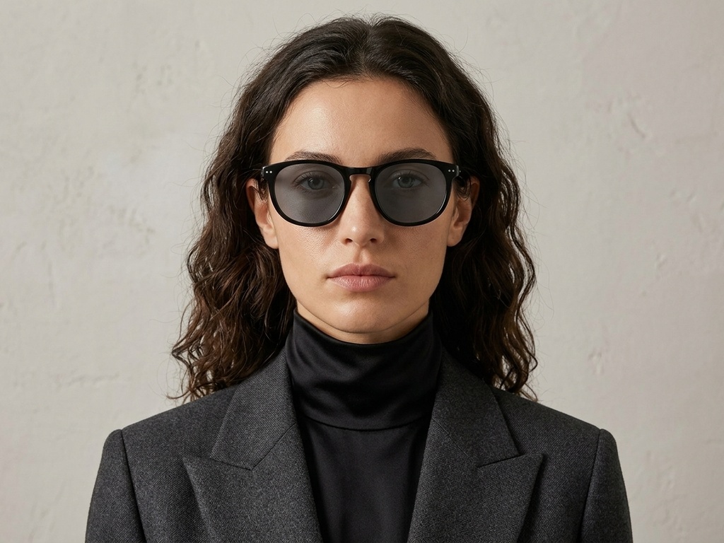 BS2503-0174_Black_Oval_Plastic_Sunglasses-tryon_female