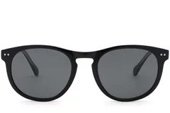 BS2503-0174_Black_Oval_Plastic_Sunglasses_front