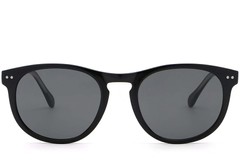 BS2503-0174_Black_Oval_Plastic_Sunglasses_front