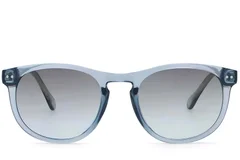 BS2503-0176_Blue_Oval_Plastic_Sunglasses_front