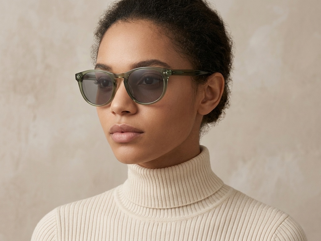 BS2503-0178_Green_Oval_Plastic_Sunglasses-tryon_female