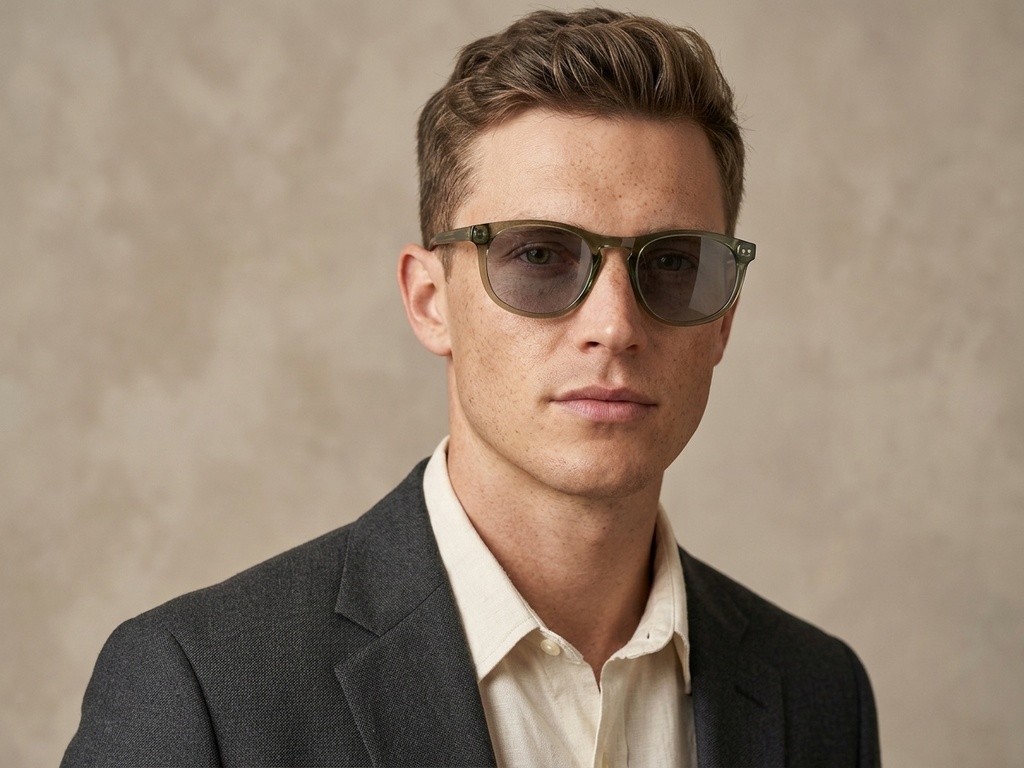 BS2503-0178_Green_Oval_Plastic_Sunglasses-tryon_male