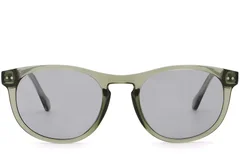 BS2503-0178_Green_Oval_Plastic_Sunglasses_front