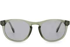 BS2503-0178_Green_Oval_Plastic_Sunglasses_front