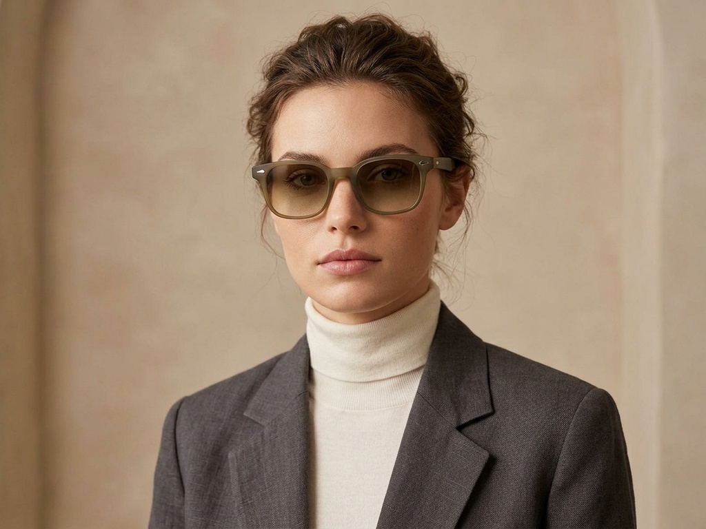 BS2503-0182_Green_Rectangular_Plastic_Sunglasses-tryon_female