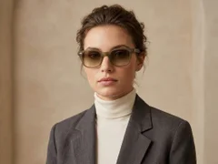 BS2503-0182_Green_Rectangular_Plastic_Sunglasses-tryon_female