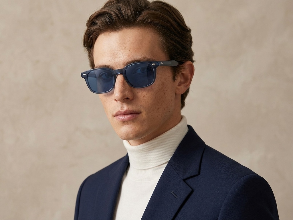 BS2503-0183_Blue_Rectangular_Plastic_Sunglasses-tryon_male