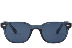 BS2503-0183_Blue_Rectangular_Plastic_Sunglasses_front