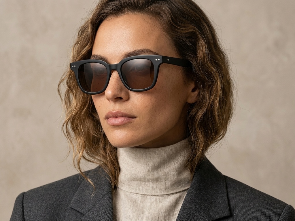 BS2503-0186_Black_Rectangular_Plastic_Sunglasses-tryon_female