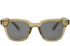 BS2503-0188_Green_Rectangular_Plastic_Sunglasses_front
