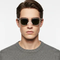 BS2503-0189_Transparent_Rectangular_Plastic_Sunglasses_model