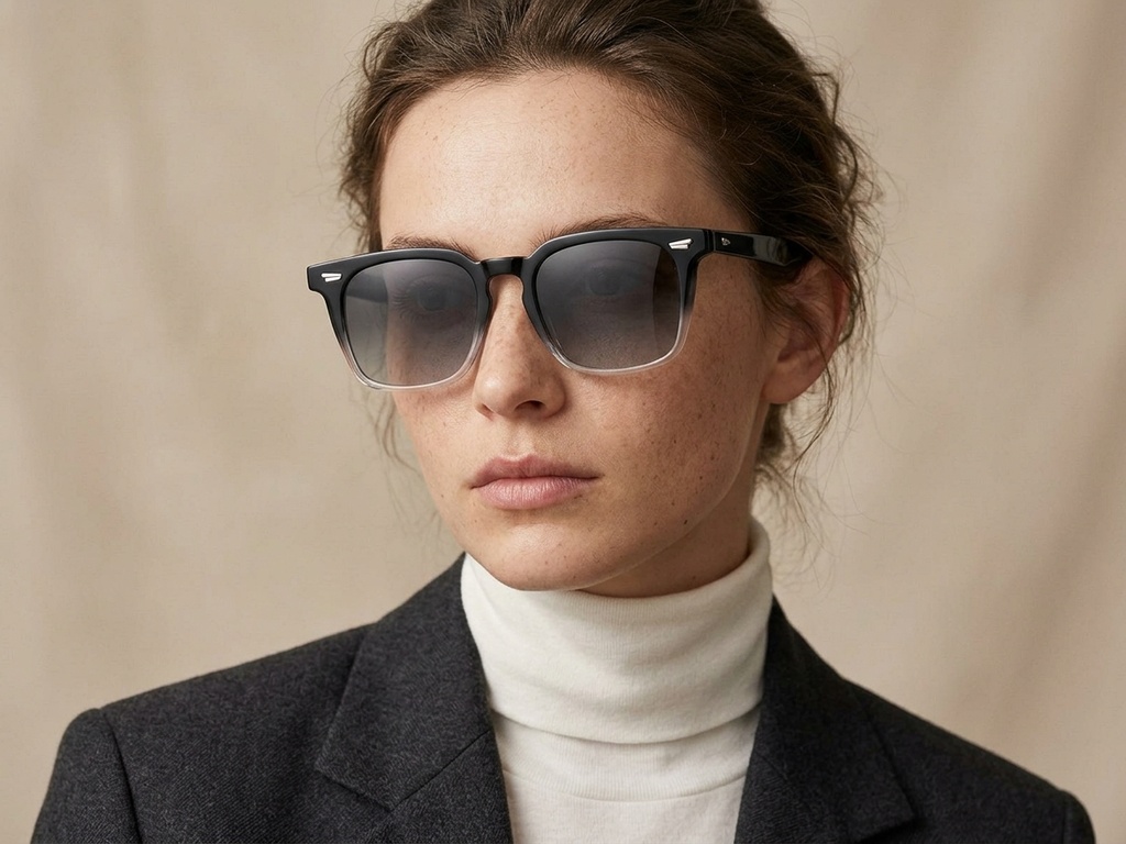 BS2503-0192_Black_Rectangular_Plastic_Sunglasses-tryon_female