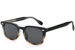 Gafas de sol rectangulares de plástico carey # BS2503-0193