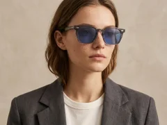 BS2503-0194_Blue_Rectangular_Plastic_Sunglasses-tryon_female