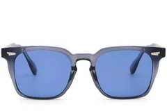 BS2503-0194_Blue_Rectangular_Plastic_Sunglasses_front