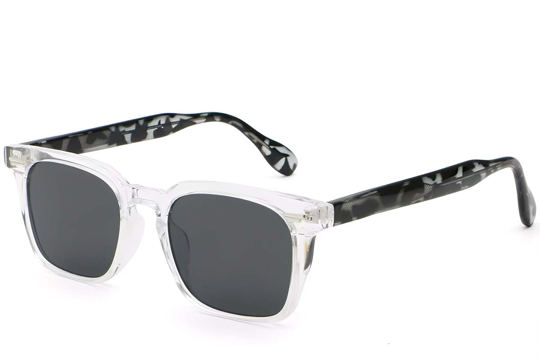 BS2503-0196_Transparent_Rectangular_Plastic_Sunglasses_corner