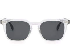 BS2503-0196_Transparent_Rectangular_Plastic_Sunglasses_front