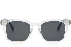 BS2503-0196_Transparent_Rectangular_Plastic_Sunglasses_front