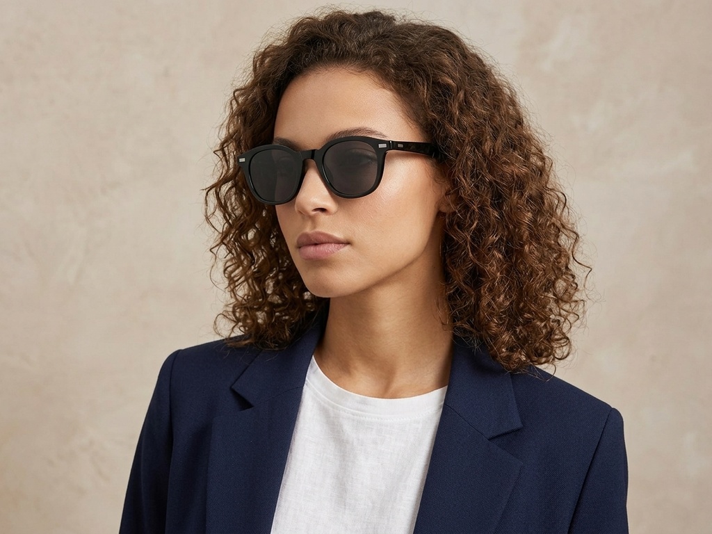 BS2503-0197_Black_Oval_Plastic_Sunglasses-tryon_female