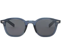 BS2503-0199_Blue_Oval_Plastic_Sunglasses_front