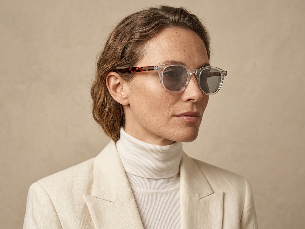 BS2503-0201_Transparent_Oval_Plastic_Sunglasses-tryon_female