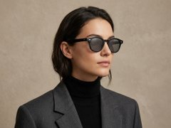 BS2503-0202_Black_Oval_Plastic_Sunglasses-tryon_female