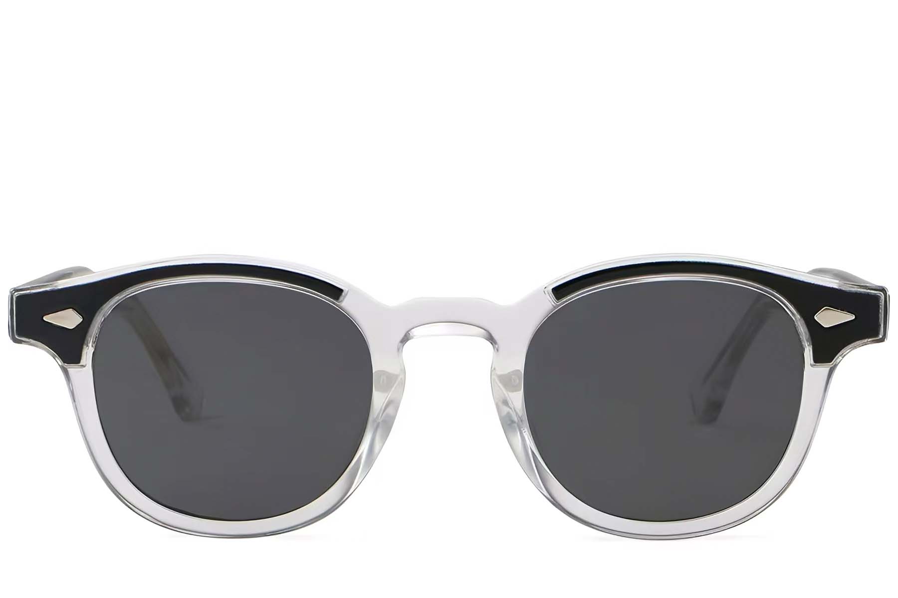 BS2503-0203_Transparent_Oval_Plastic_Sunglasses_front