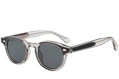 Oval Grey Plastic Sunglasses #BS2503-0204