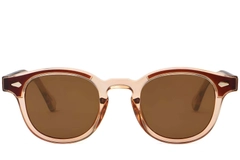 BS2503-0205_Orange_Oval_Plastic_Sunglasses_front